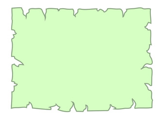 Parchment old paper. Empty cartoon banner for message or letter. Blank document, isolated on white background. Retro style. Vintage decorative papyrus. Torn grunge texture sheet. Vector illustration