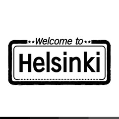 Welcome to Helsinki city illustration design