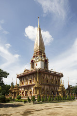 Wat Chalong or Wat Chaiyathararam Temple in Phuket, Thailand.