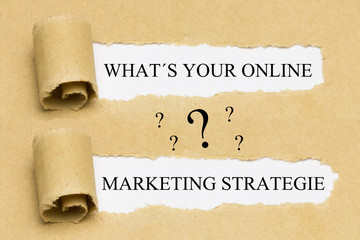 What´s Your Online Marketing Strategie