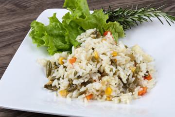 Rice with vegetables