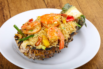 Rice with prawn