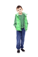 Fototapeta premium Portrait of a cute school boy