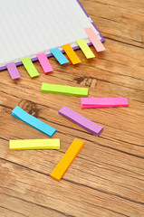 Obraz premium Notebook with bookmarks