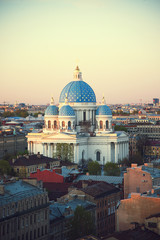 Fototapeta na wymiar The Trinity Cathedral in Saint Petersburg, Russia