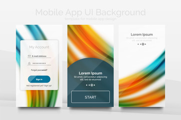 Mobile background ui