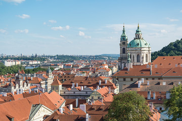 Obraz premium cityscape view of Prague in sunny day
