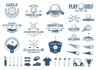 Foto op Canvas Golf club logo, labels, icons and design element © Vlad Klok