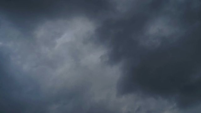 Dark Storm Clouds , Moving Fast At Viewer - Timelapse, 4k