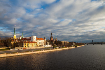 Fototapeta na wymiar View of Riga castle
