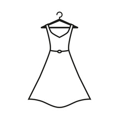 white dress on hanger