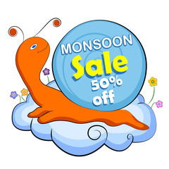 Happy Monsoon Sale Offer promotional and advertisment banner