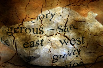 Obraz premium East- west grunge concept