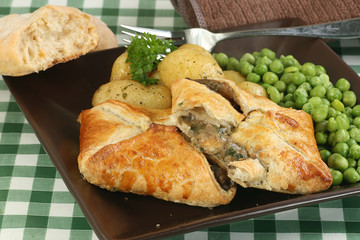 silton and mushroom wellington