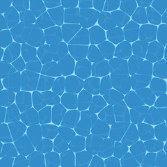 Texture of water. Swimming pool with clean water. gleam.