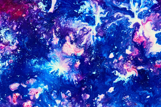 Blue paint abstarct background