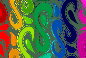 Fototapeta premium Vector wave background of doodle hand drawn lines