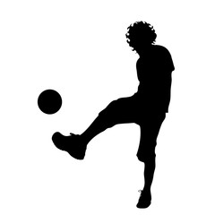 Vector silhouette of man.