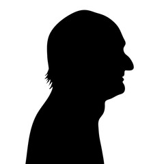 Obraz na płótnie Canvas Vector silhouette of man.