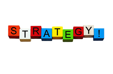 Strategy - business word / sign / concept - for business themes,