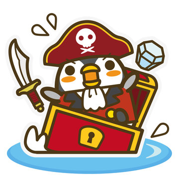 ペンギンカフェ 海賊+宝箱