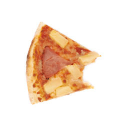 Hawaiian pizza composition isolated