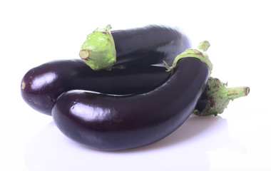 Healthy and delicious purple eggplants