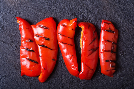 Red Grilled Peppers