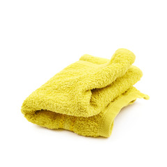 Crumpled kitchen towel isolated