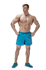 Image of muscle man posing in studio