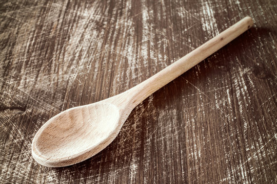 Big wooden spoon