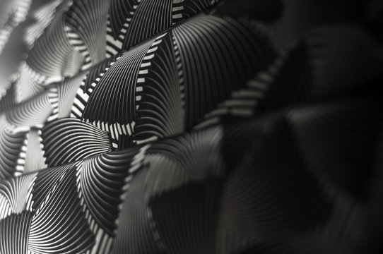 Fototapeta Black white abstract design paper wrap material vintage retro decor texture background detail photo