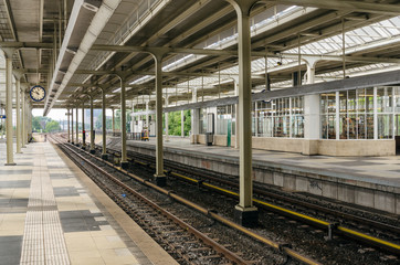 Obraz na płótnie Canvas Empty Train Station