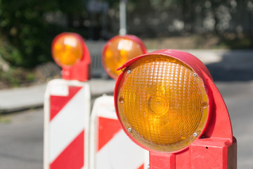 Sicherung einer Baustelle