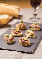 Appetizer with pate