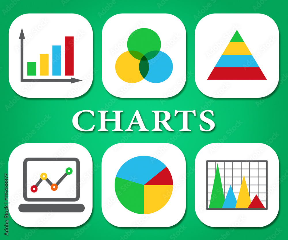 Poster graph charts means statistic infograph and graphics
