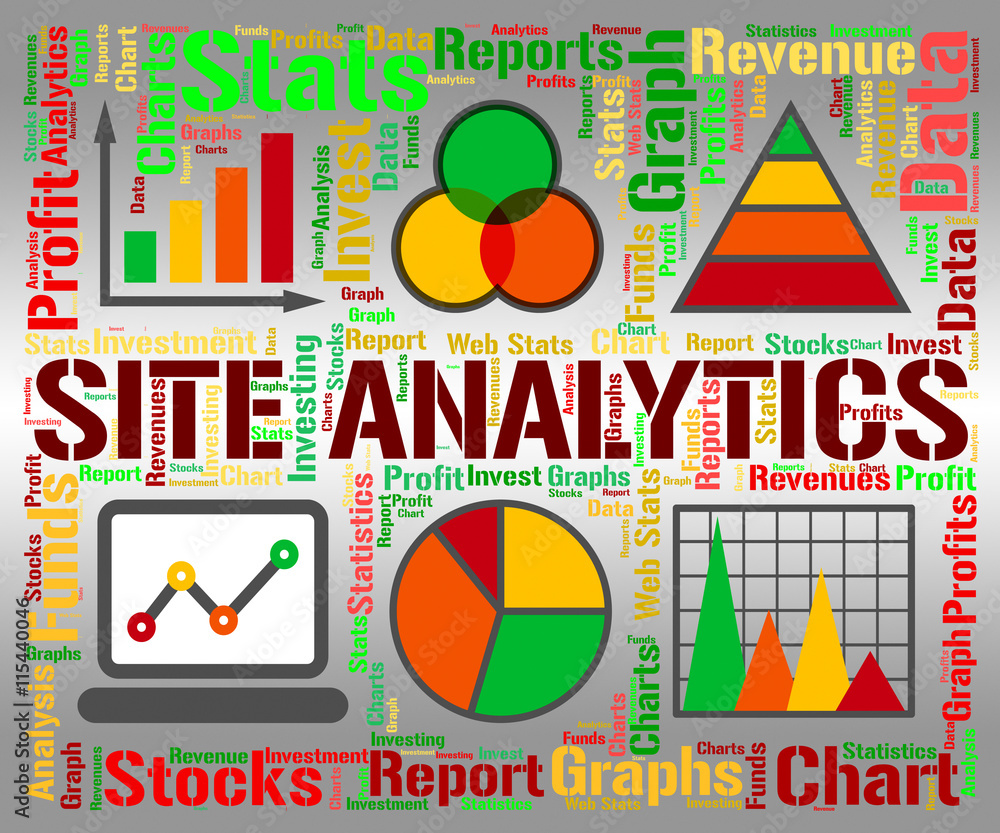 Poster site analytics indicates infochart chart and web