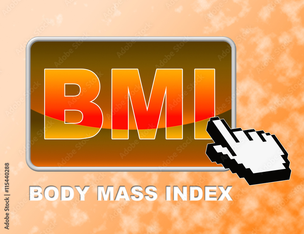 Poster bmi button indicates web site and body