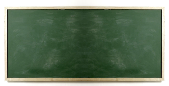Blank blackboard, empty whiteboard

