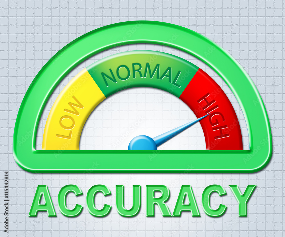 Poster high accuracy indicates maximum excess and exactness