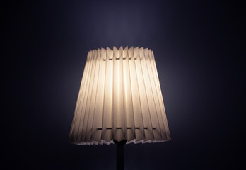 old fashion table lamp at night