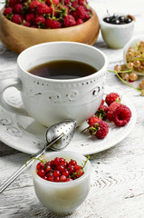 Cup of berry tea