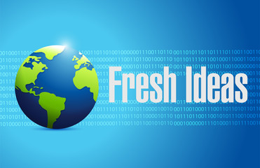 Fresh Ideas international sign concept