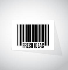 Fresh Ideas barcode sign concept