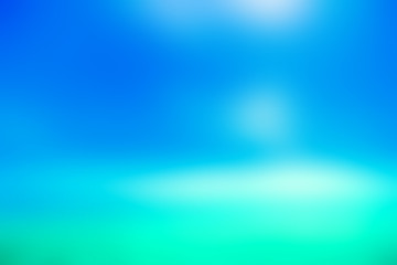 Abstract Blurry Sunny day sea paradise background - Blue sea and