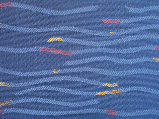 wave stripe on blue canvas