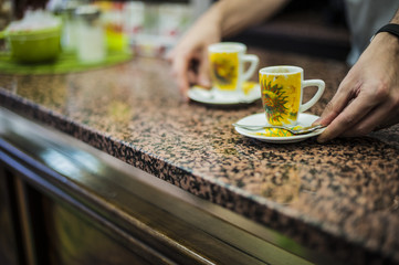 il caffè servito al bar