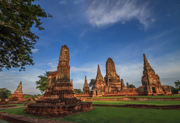 Fototapeta premium Pagoda and Stupa temple in ancient city