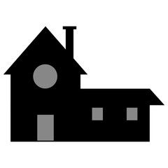 House construction real estate icon isolated vector illustration