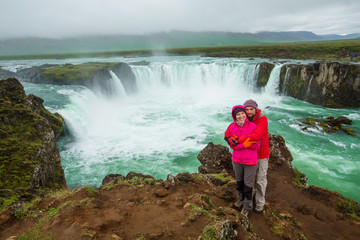 beautiful Icelandic waterfall.